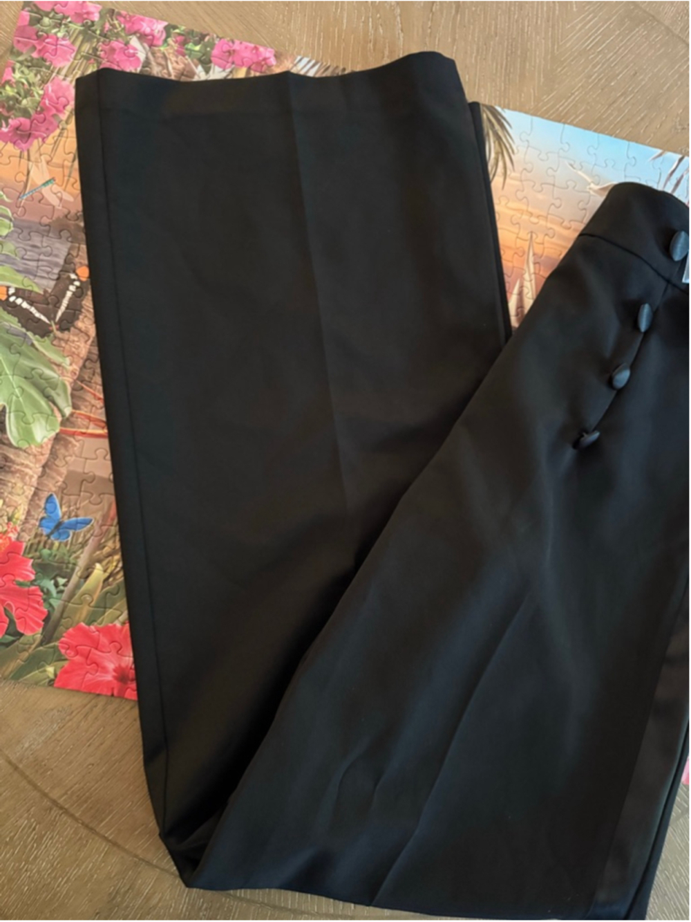 Women's New York & Company Black Palazzo Pants Size 0 - Picture 3 of 10